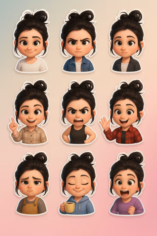 Example for 3D Sticker Pack